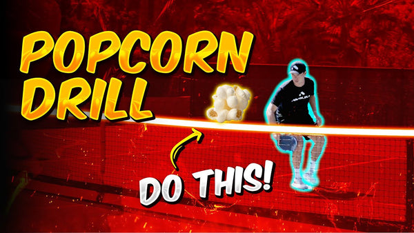 Drill 21 -  Shut-down opponent's lucky Popcorn shot with this 1-minute Pickleball drill